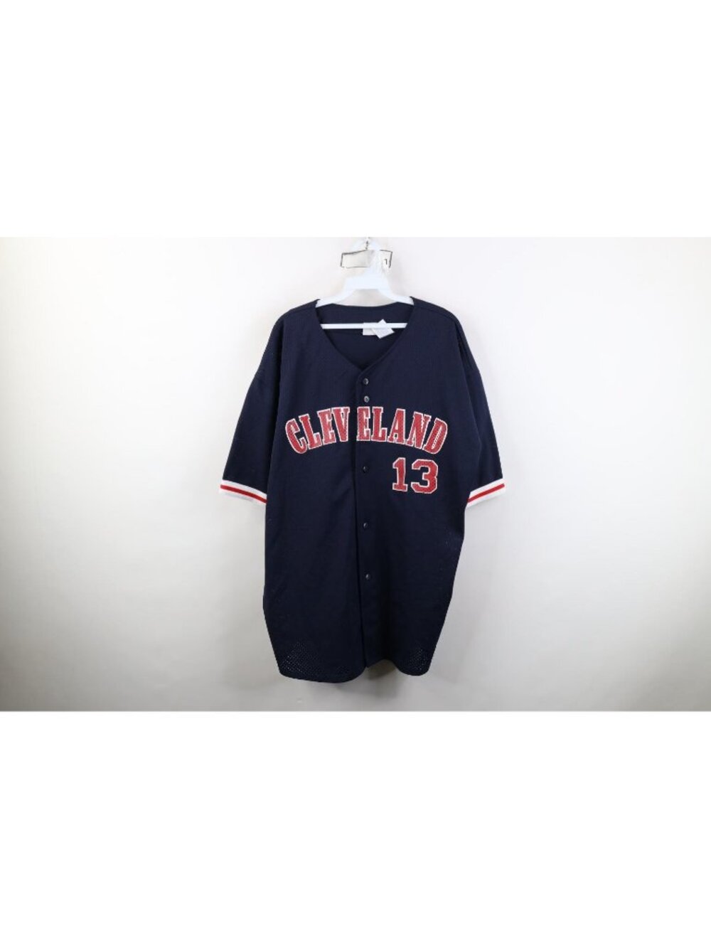 Vtg Y2K 2000 Mens XL Omar Vizquel Cleveland Indians Baseball Jersey Guardians 13
